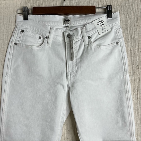 J. Crew 9" vintage straight jean in white size 28P - Picture 8 of 10